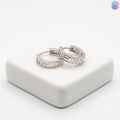 925 Sterling Silver Geometric Hoop Earrings | BlissWish