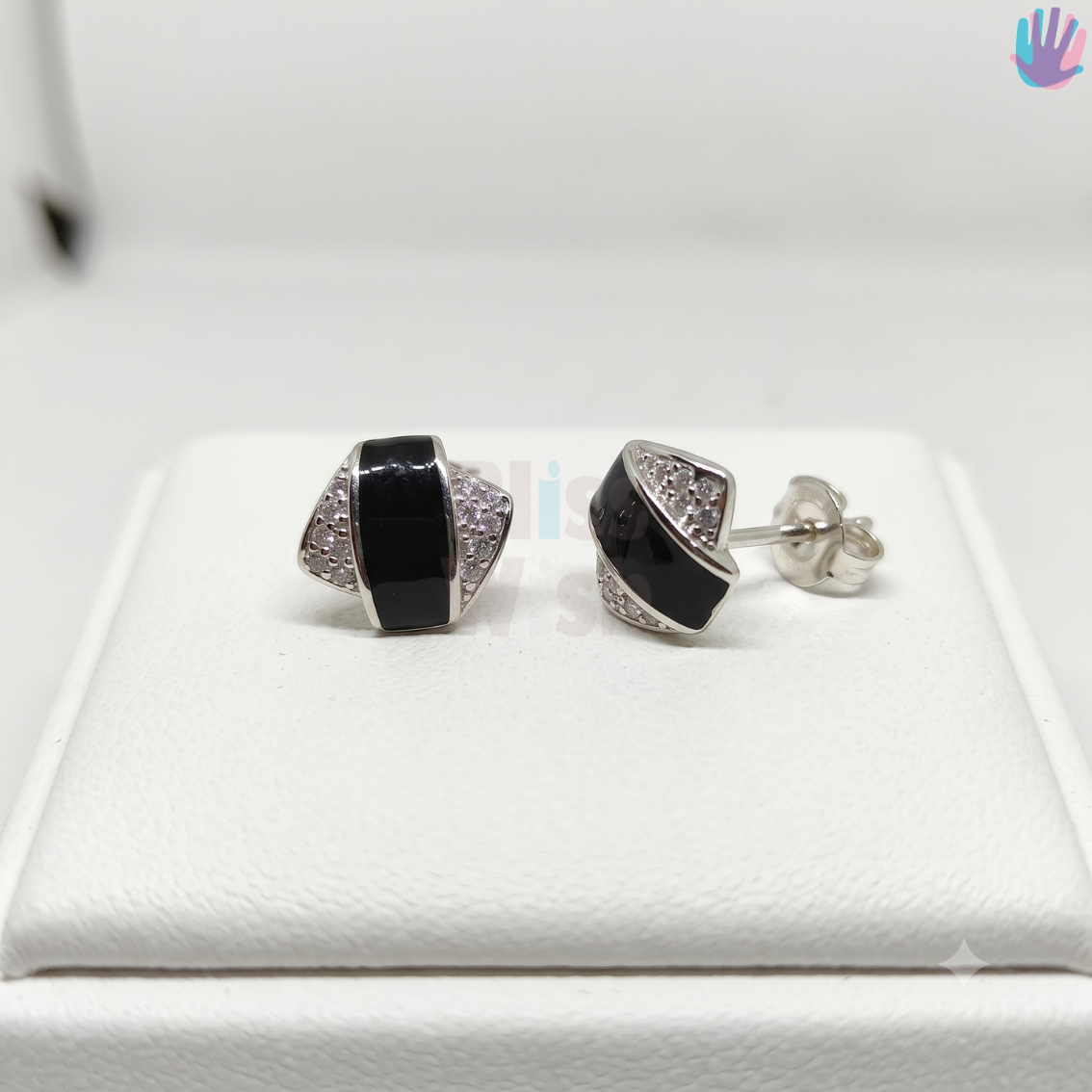 925 Sterling Silver Geometric Ear Studs | BlissWish
