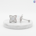 925 Sterling Silver Geometric Ear Studs | BlissWish