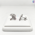 925 Sterling Silver Ginkgo Leaf Ear Studs | BlissWish
