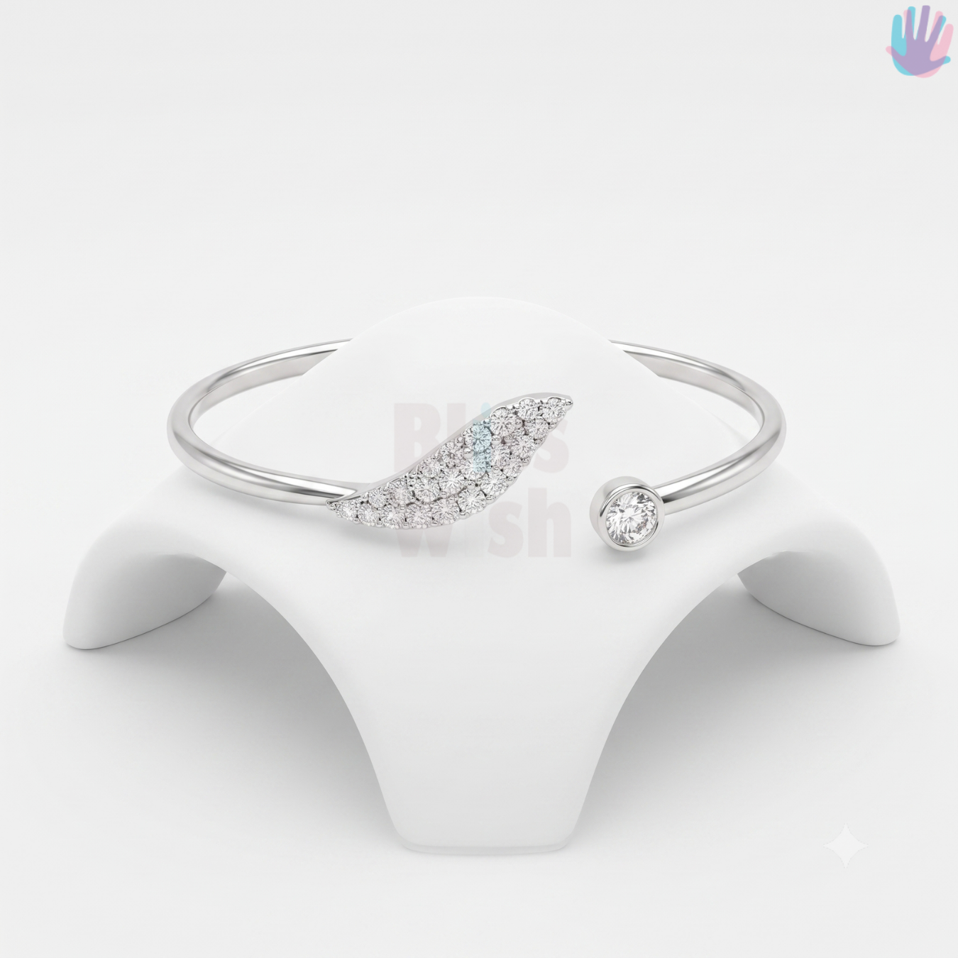 925 Sterling Silver Leaf Bracelet | BlissWish
