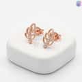 925 Sterling Silver Leaf Ear Studs | BlissWish