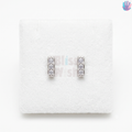 925 Sterling Silver Rectangle Ear Studs | BlissWish