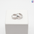 925 Sterling Silver Silver Hoop Earrings | BlissWish