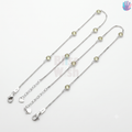 925 Sterling Silver Stone Anklet | BlissWish