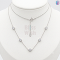 925 Sterling Silver Stone Necklace | BlissWish