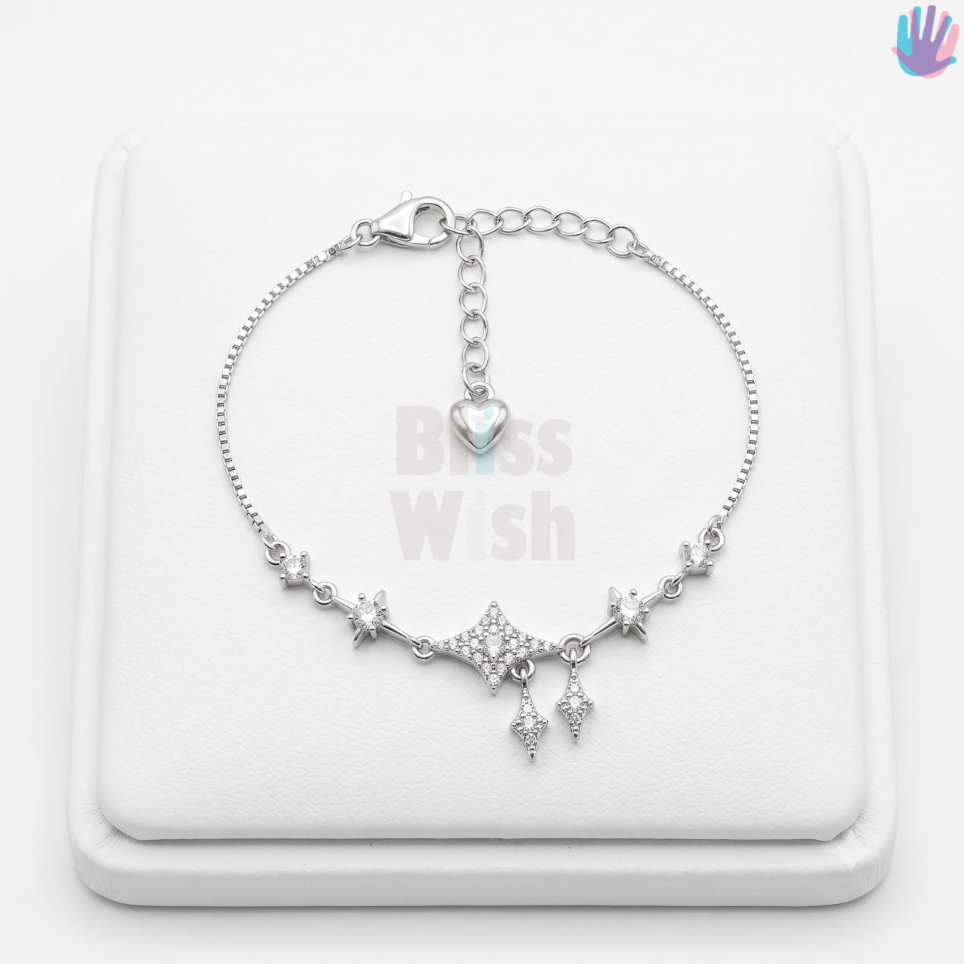 925 Sterling Silver Star Bracelet | BlissWish