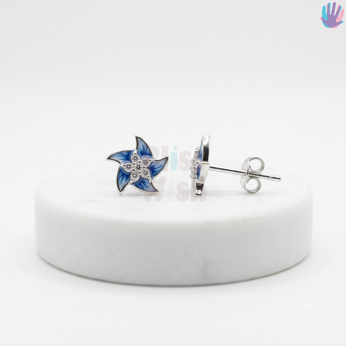 925 Sterling Silver Star Ear Studs | BlissWish