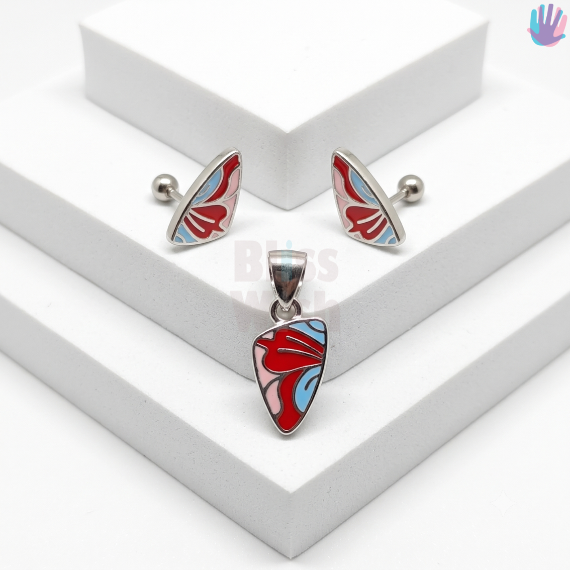925 Sterling Silver Butterfly Wings Jewelry Combo | BlissWish